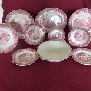 J&G Meakin 'Romantic England' Dishes -Quantity 10
